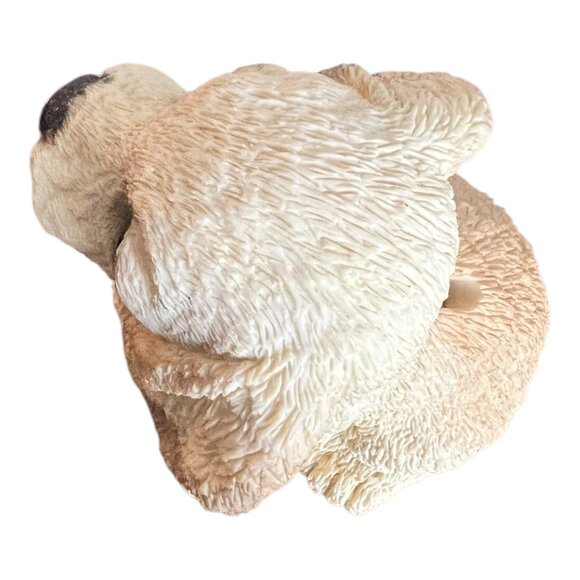 Cocker Spaniel Puppy Coin Bank Figurine Tan Resin 6" Tall - Picture 6 of 7